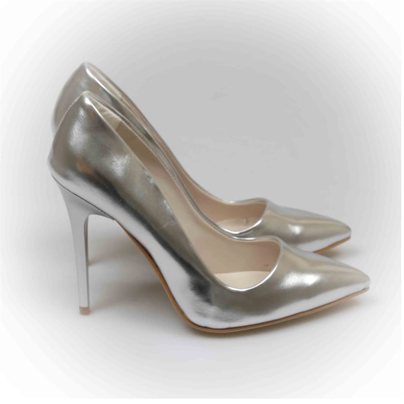 Parlak Lame Stiletto
