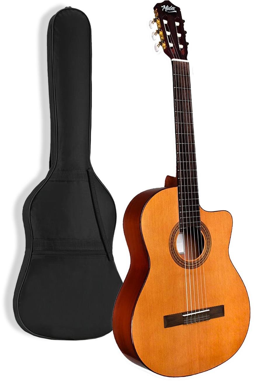 Midex CG-395YL Klasik Gitar 4/4 Kesik Kasa Full Set