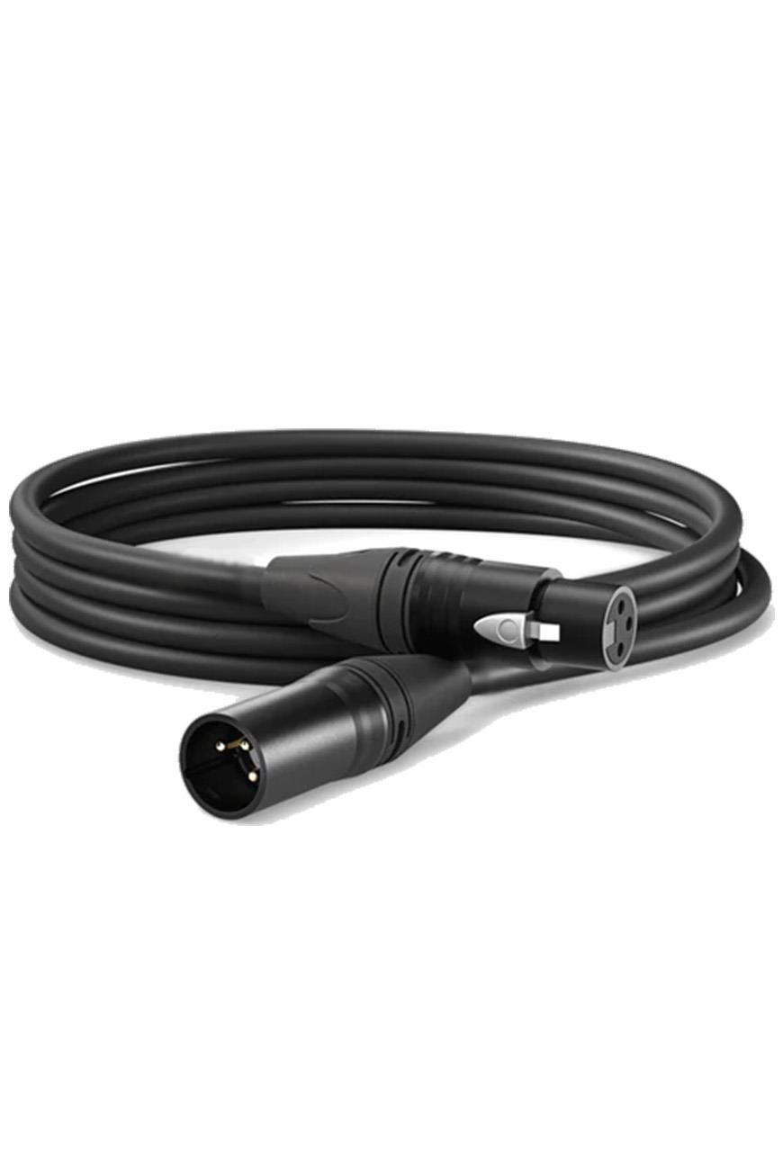 Midex MCB-3X Kaliteli Stereo Mikrofon Kablosu XLR + XLR 3 Metre Siyah Renk