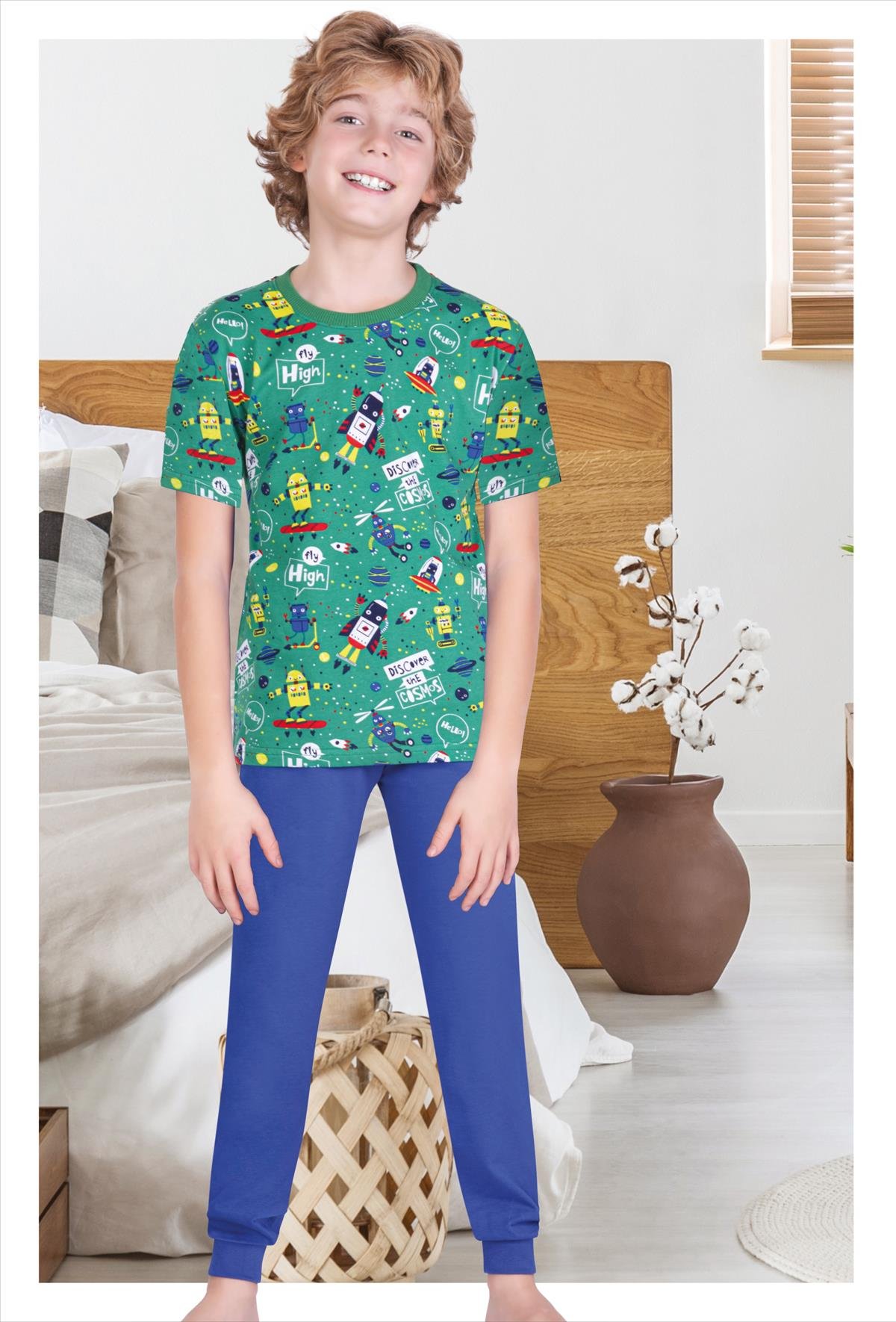 Erdem Erkek Çocuk Yazlık Pijama Takımı