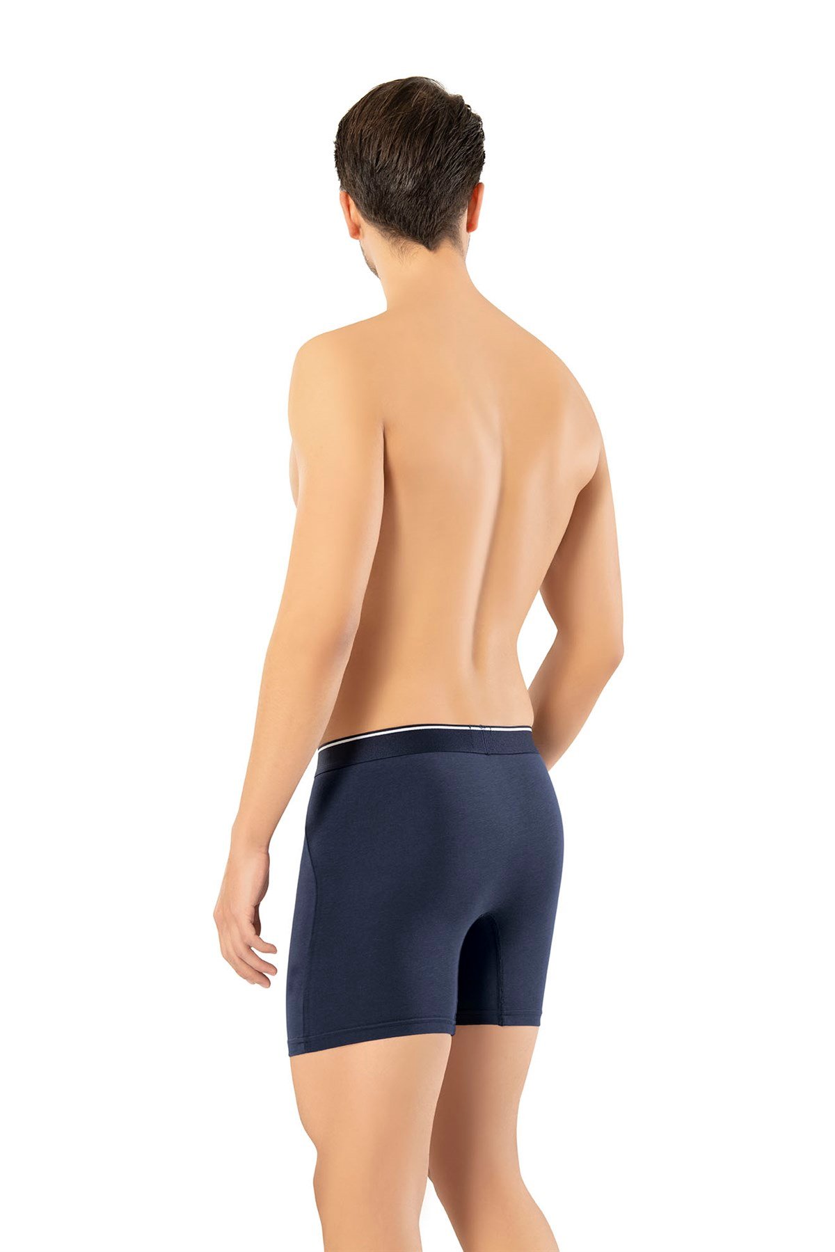 Erdem Lacivert Pamuk Elastan Uzun Boxer 1470