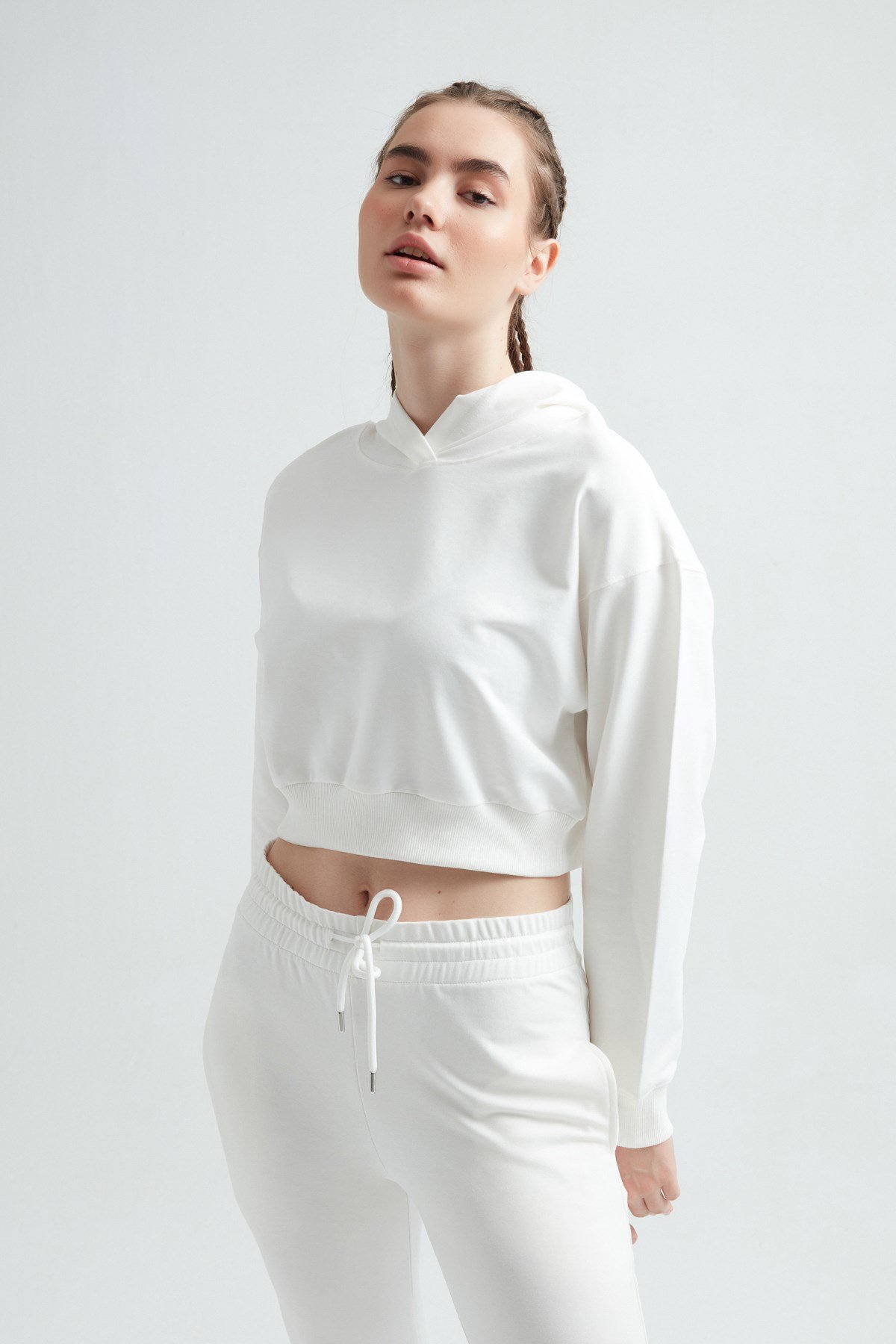 Womens tracksuit store with cropped hoodie