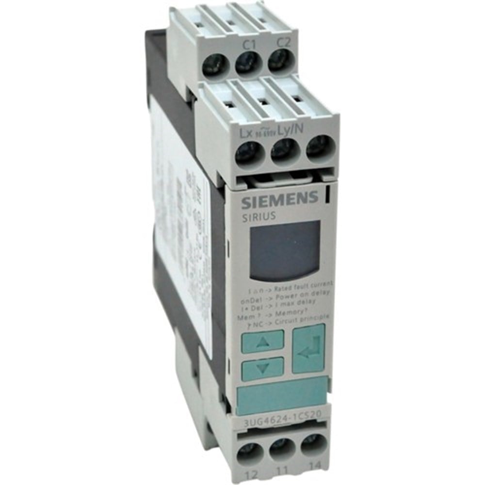 Siemens 3UG4624-1CS20 Kaçak Akım Kontrol Rölesi, 2NO/2NC, Akım, Besleme Gerilimi: 90 › 690 V ac - HamdiDede