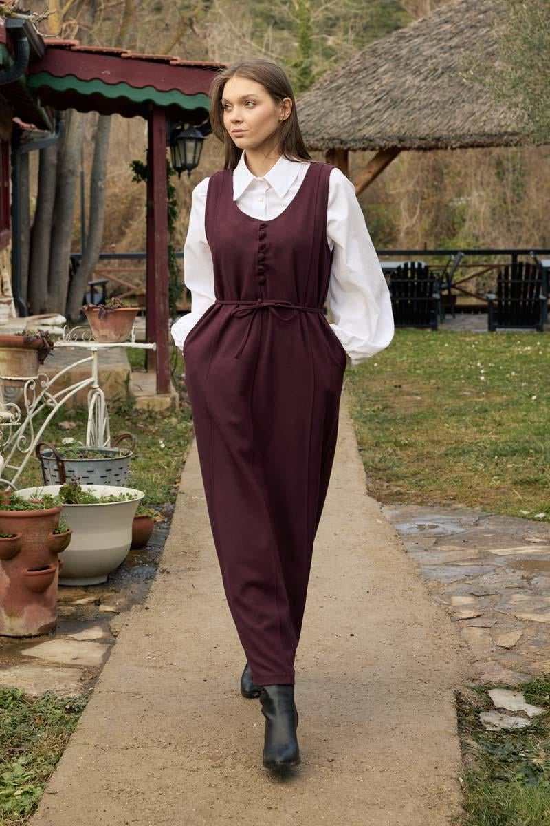 burgundy jumper dress Wine High Neck Belted Knitted Jumper Dress  AX Paris US