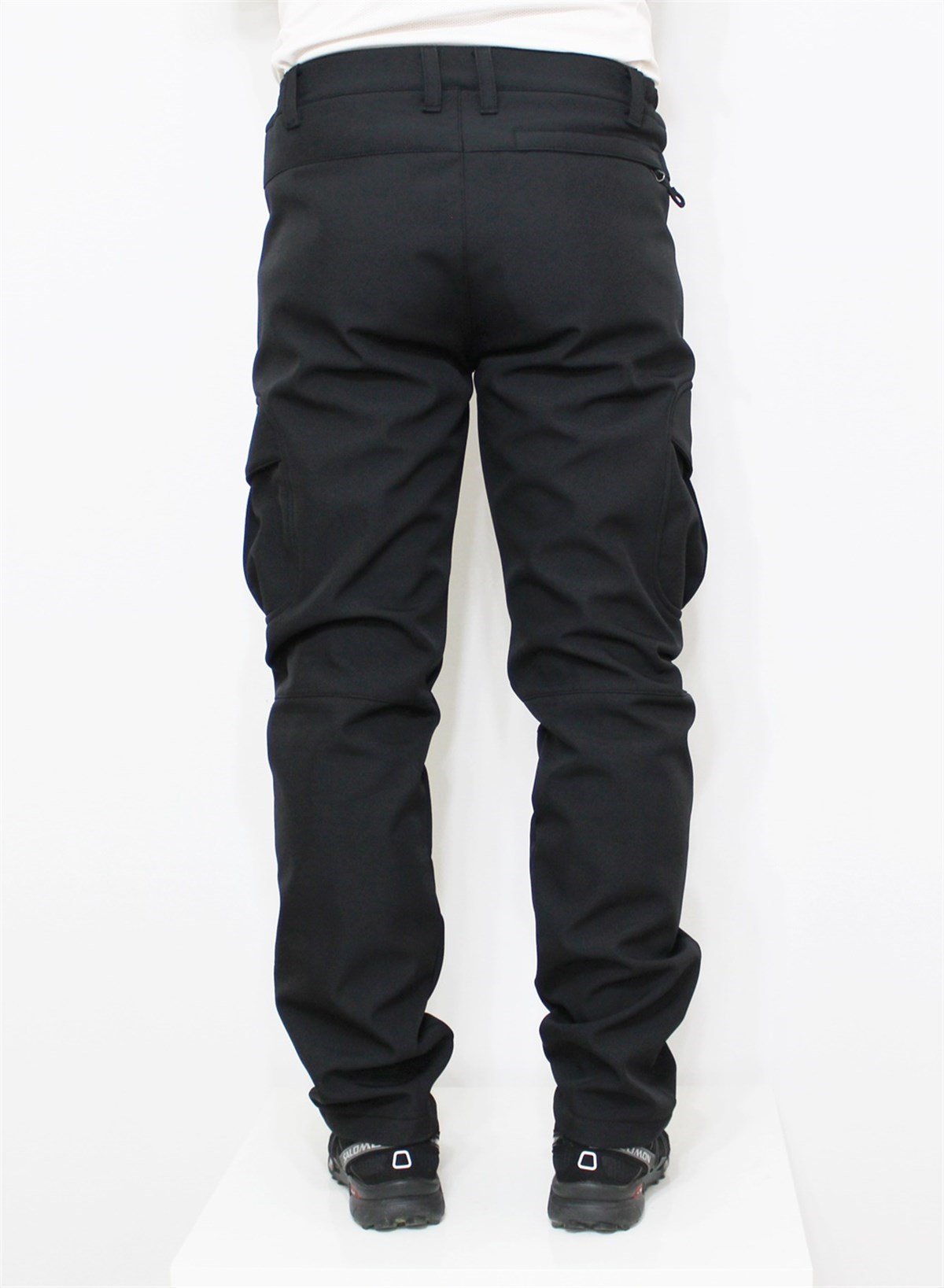 Mudwill Softshell Kargo Cepli Kışlık Erkek Pantolon-Siyah 300201