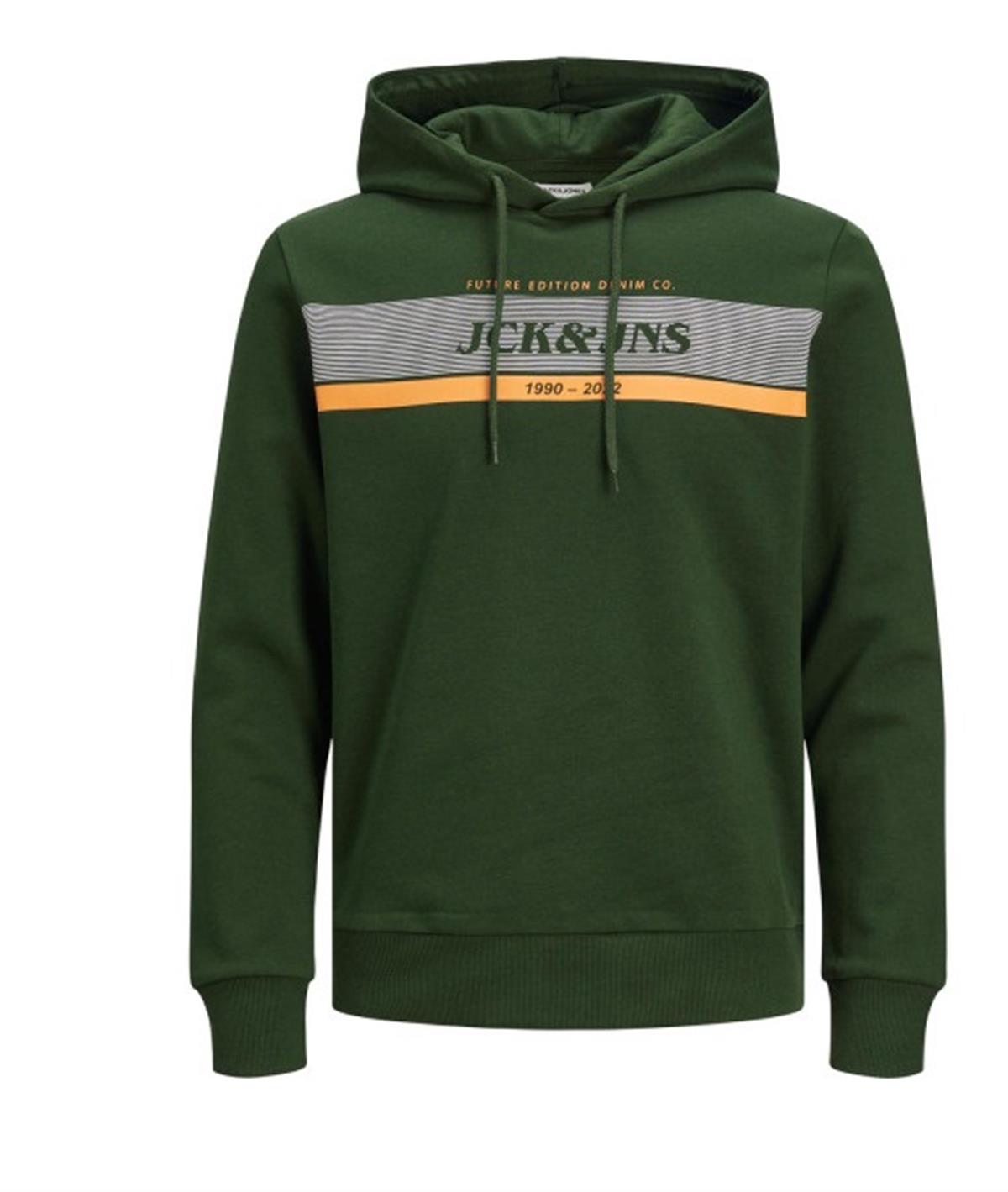 Jack Jones Jjalex Sweat Hood Erkek Sweatshirt 12235122