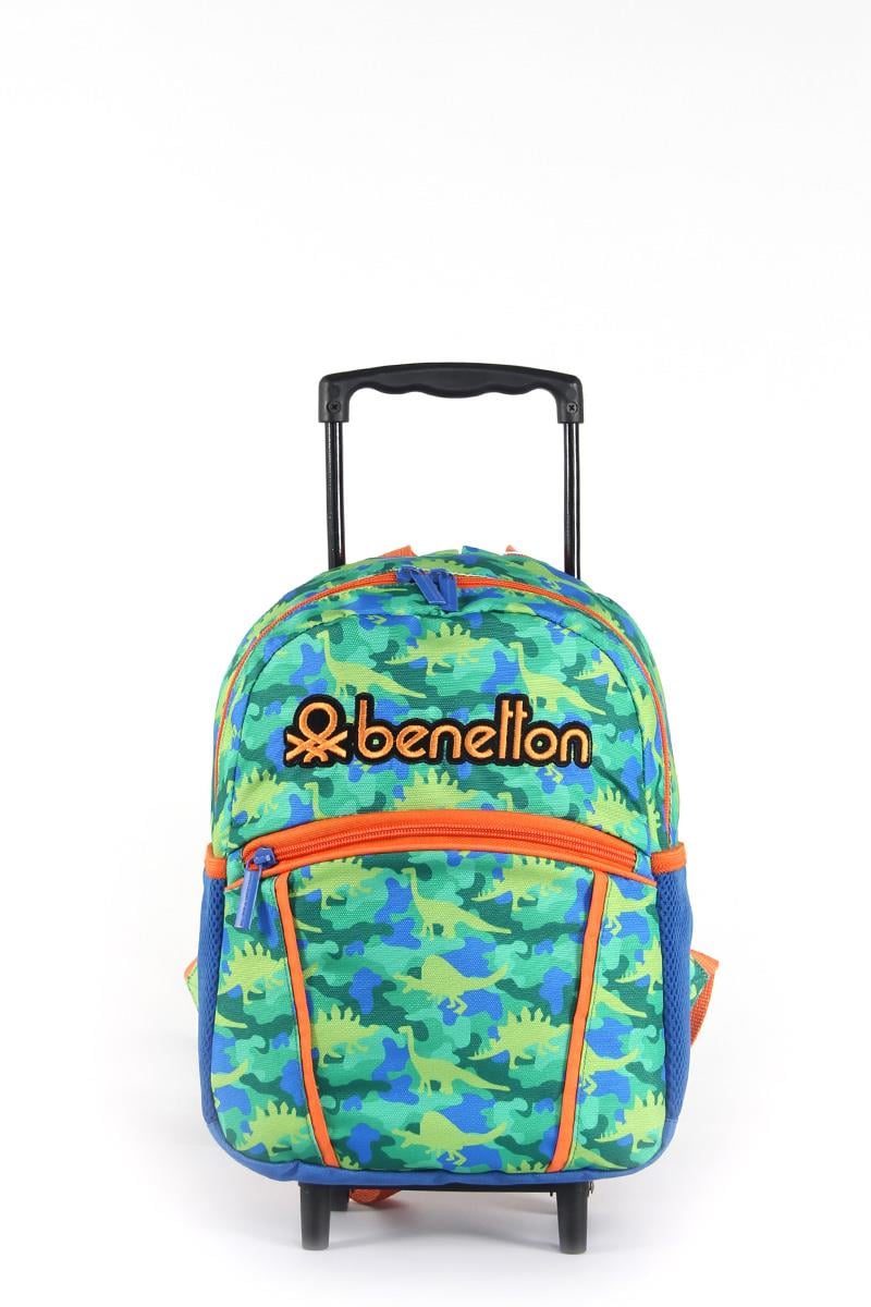 United Colors of Benetton File Cepli Çek Çekli Erkek Çocuk Anaokul Çantası