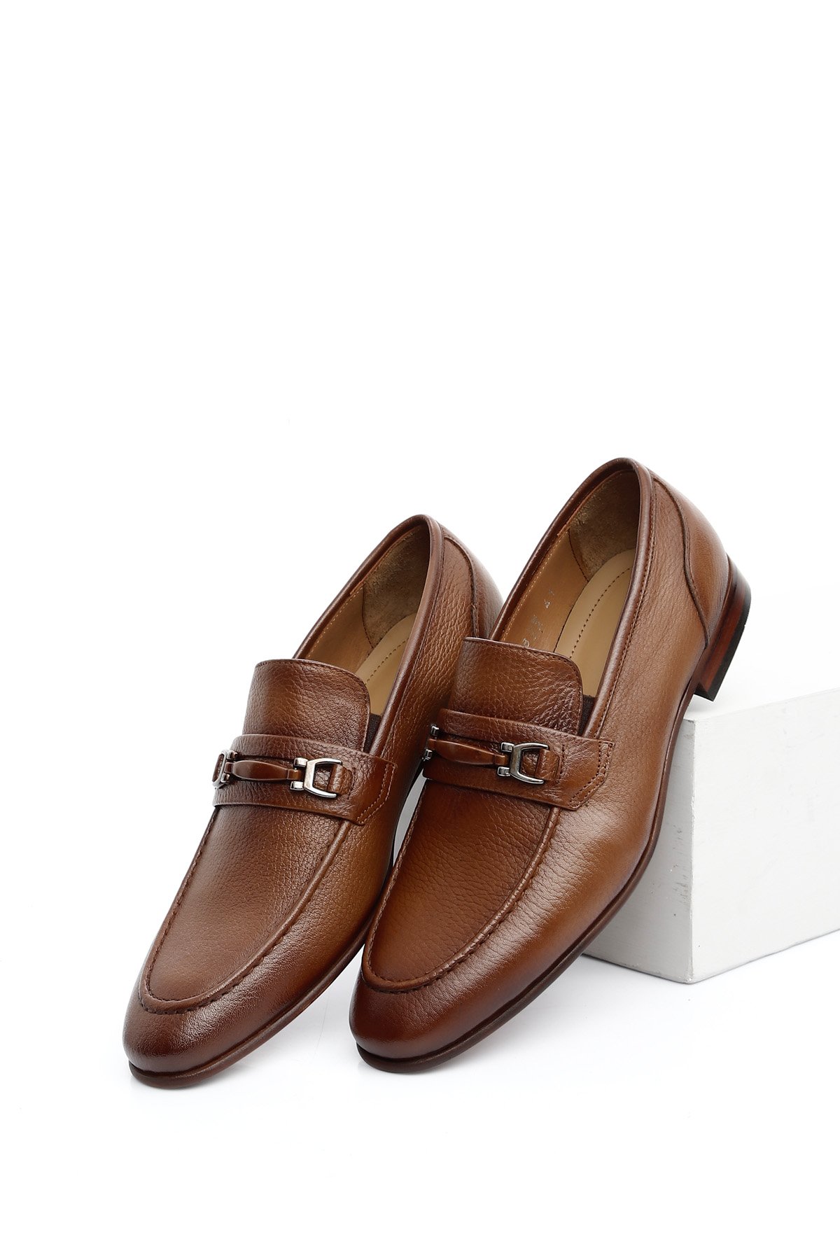 Gön Platinum Hakiki Deri Tokalı Klasik Erkek Ayakkabı 34198 | Gön Deri