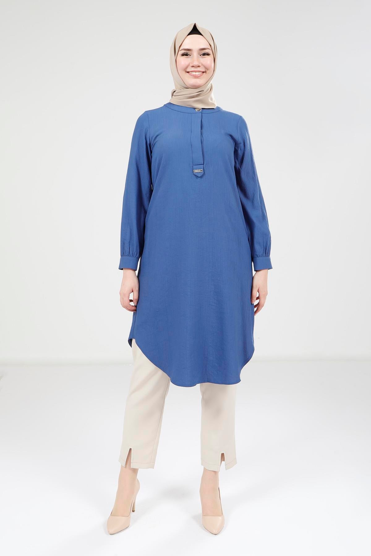 Beyza-Beyza İndigo Renk Tunik 9333
