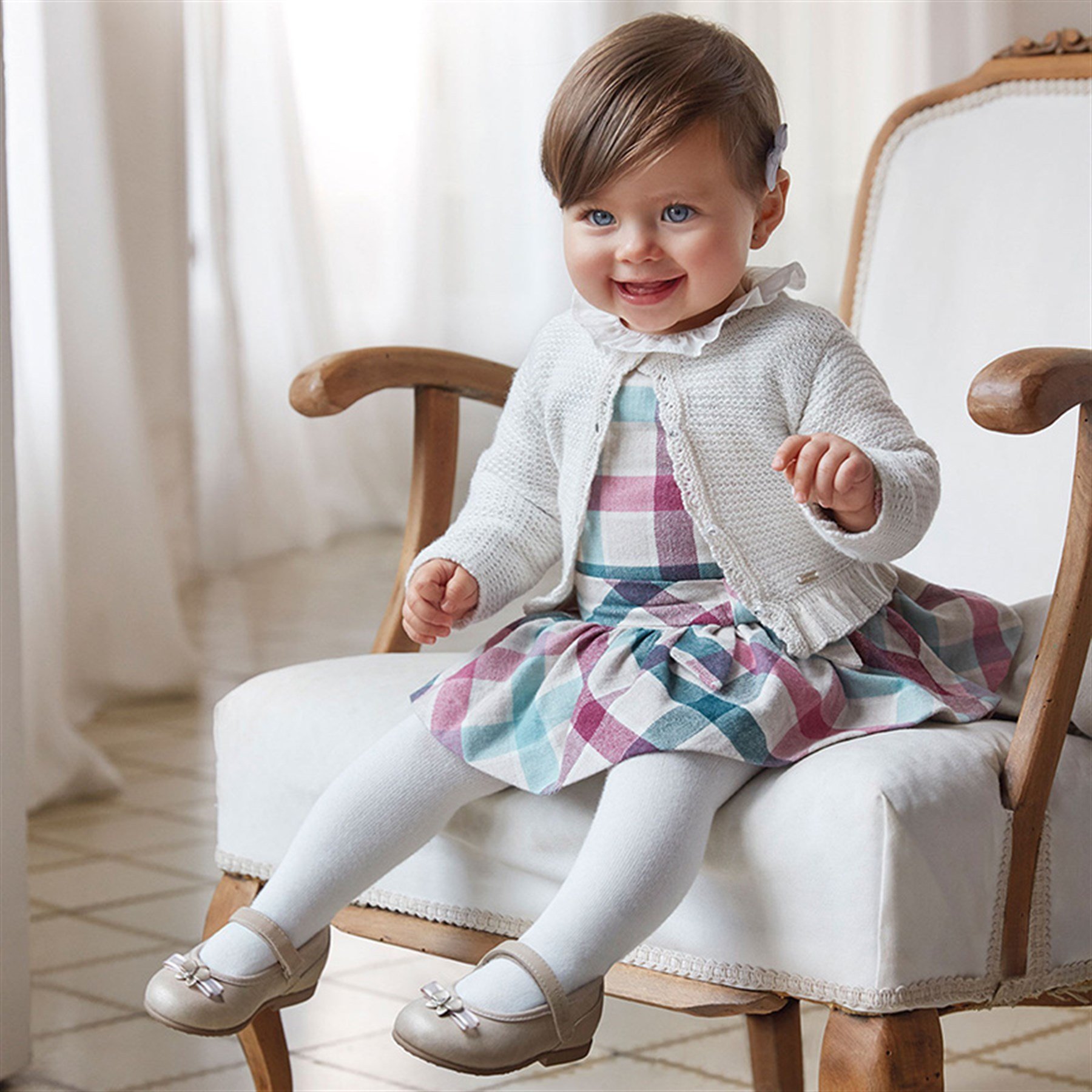 Mayoral Kız Bebek Kışlık Kaşe Elbise - Cslkids