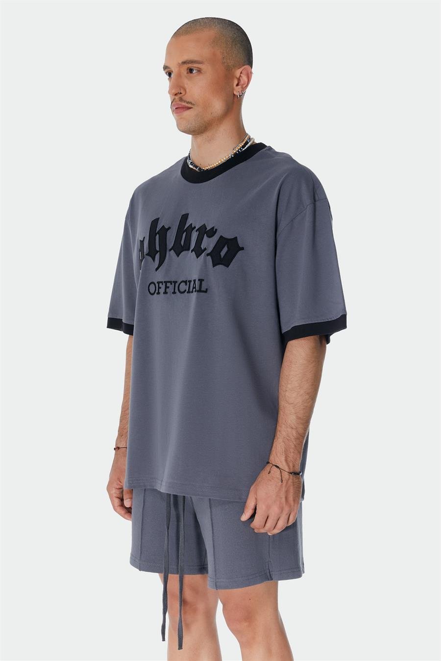 Vintage Gri Oversize Ti ort Ohbro Official