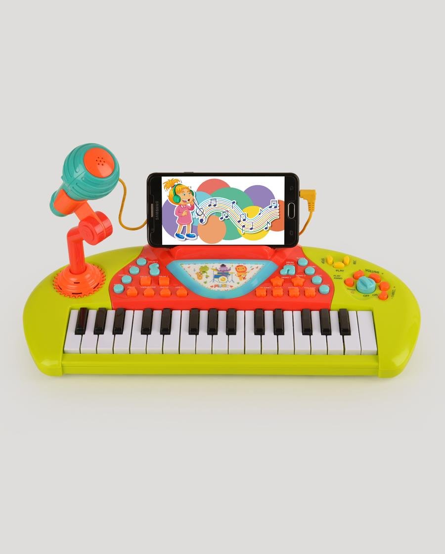 Karaoke Özellikli Müzikli Işıklı MP3 Girişli ve Mikrofonlu Çok Fonksiyonlu  Piyano | Let's Be Child