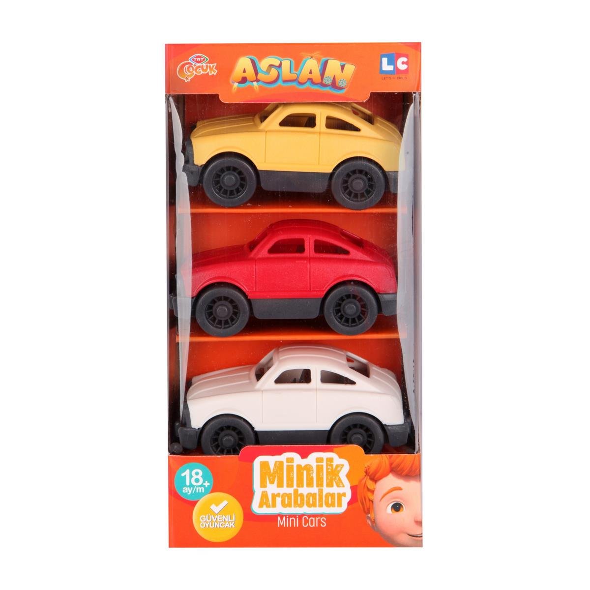 LC Aslan Oyuncak Sarı Kırmızı Beyaz 3'lü Minik Arabalar | Let's Be Child