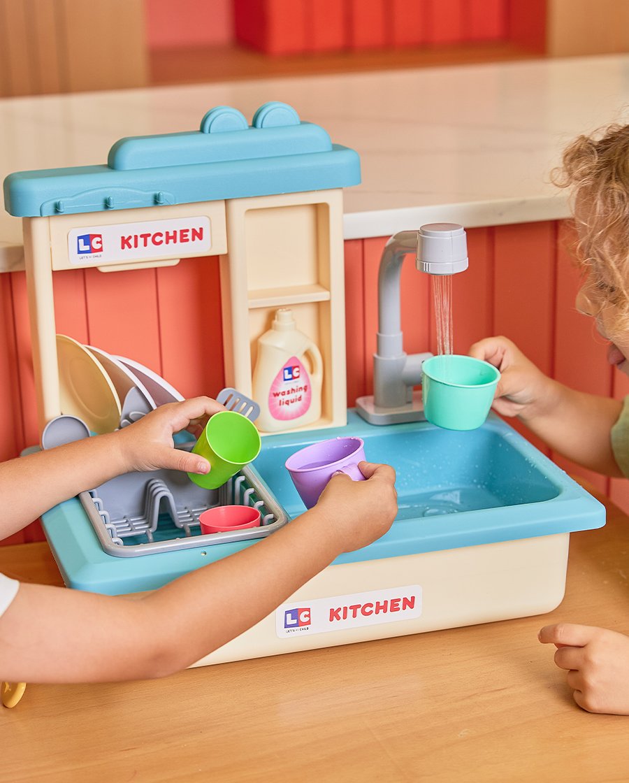 B＋COM PLAY Mavi İnteraktif Lavabo Seti | Let's Be Child