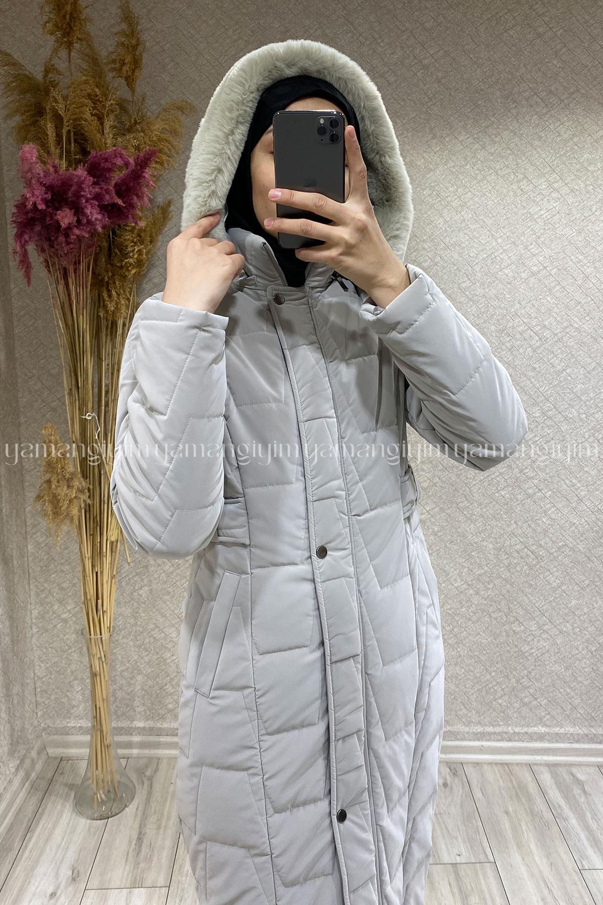 Hood quilted coat hotsell