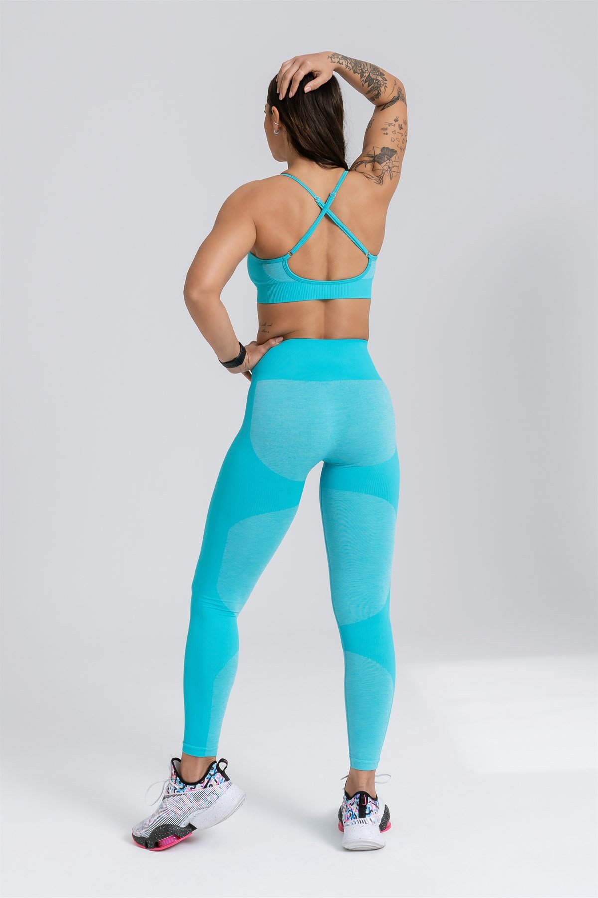 Gymwolves Strong Series Turquoise Seamles Sport Bralet 953