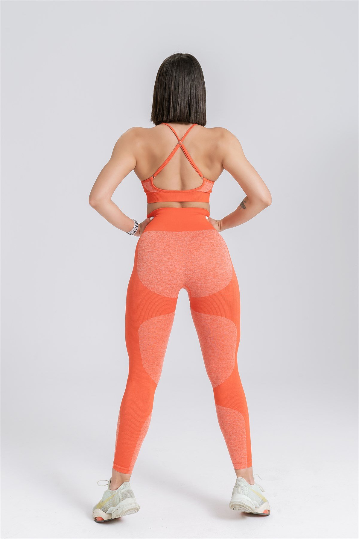 Gymwolves Strong Series Orange Seamles Sport Bralet 943