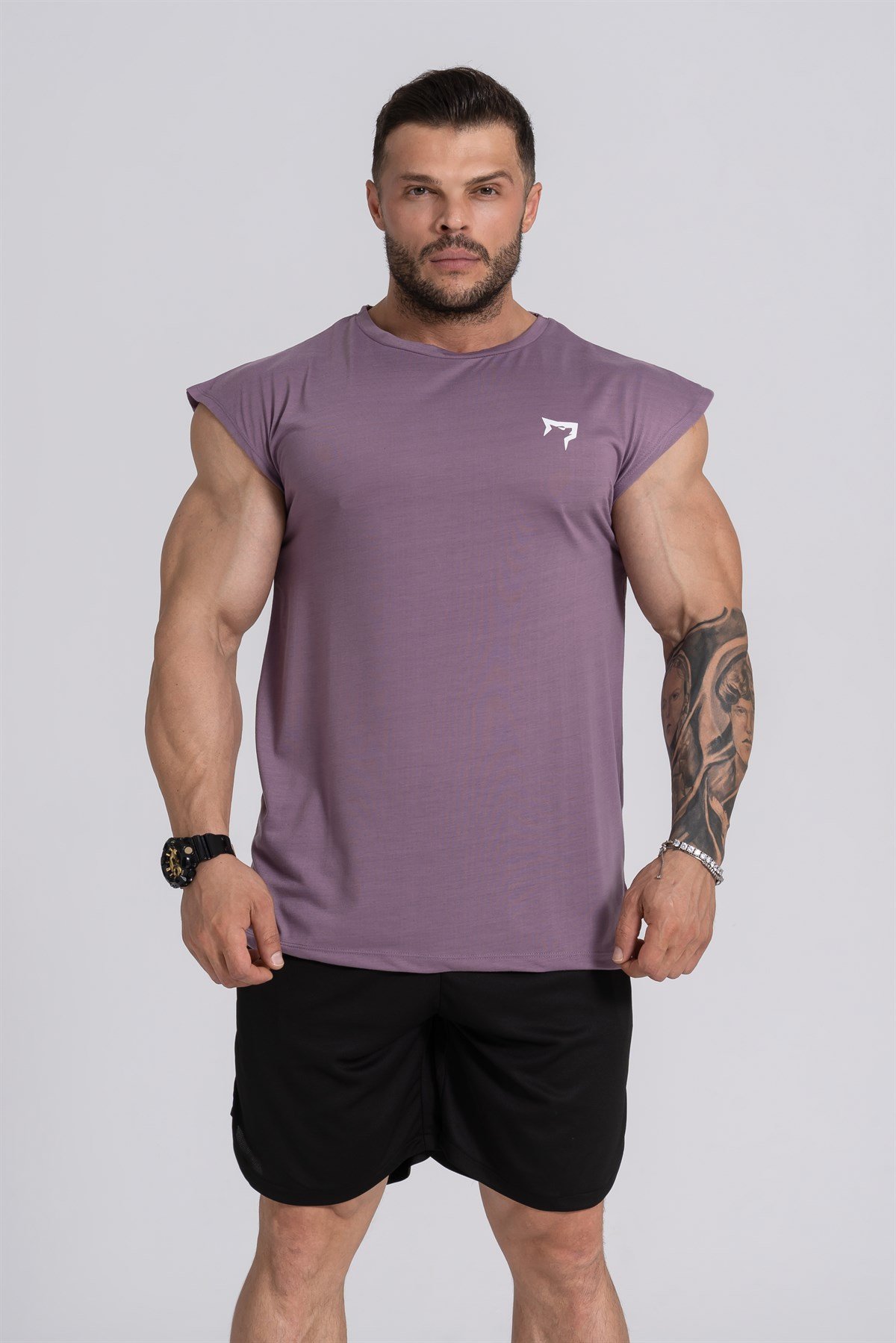 Gymwolves Purple Man Sport T-Shirt 1969