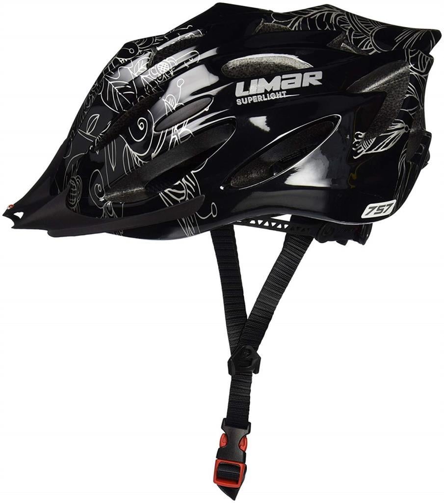Limar 757 Superlight Parlak Siyah Cicek Desenli Bisiklet Kask U ur Bisiklet
