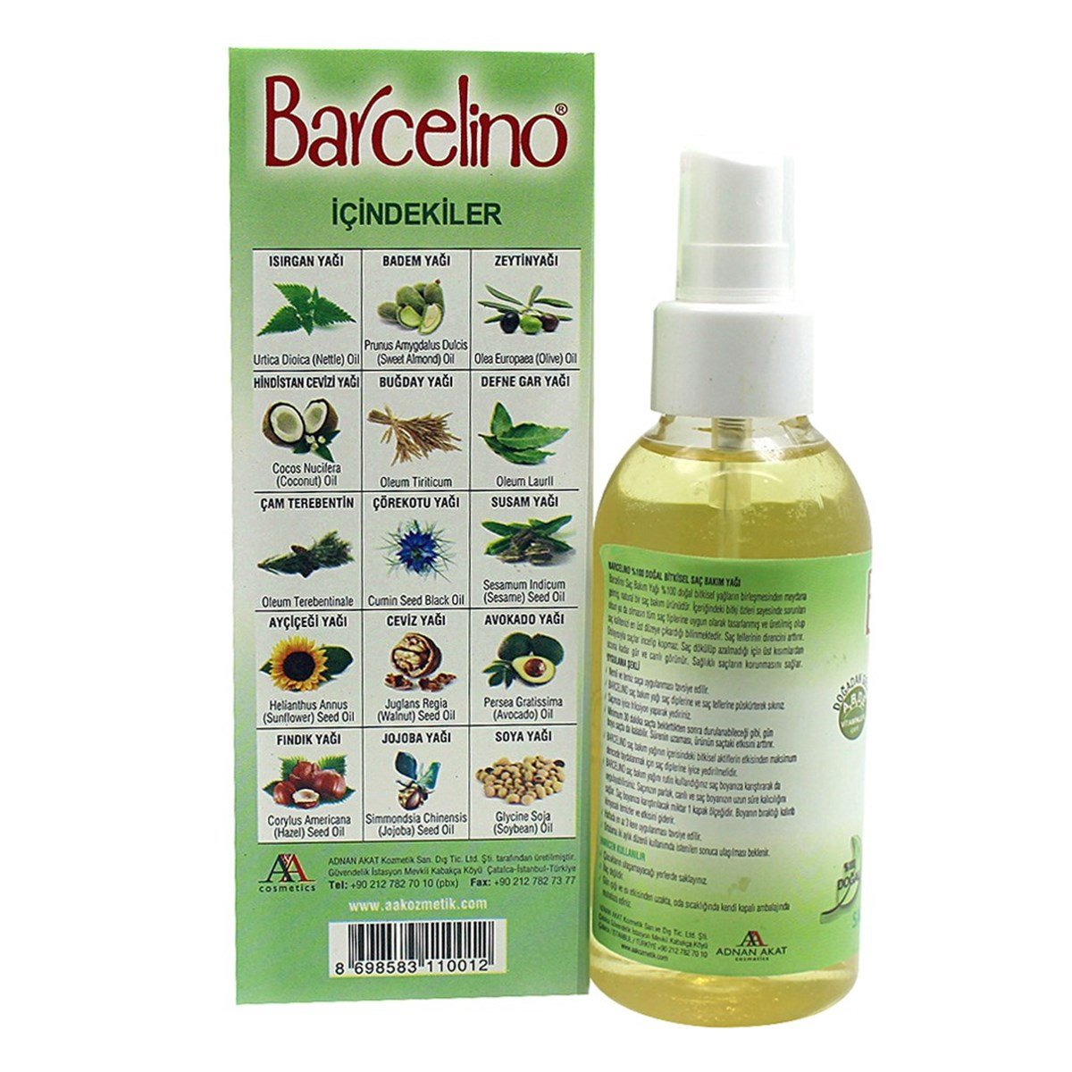 Morfoso Barcelino Unixes Saç Bakım Yağı 150 ml (Hair Care Oil)