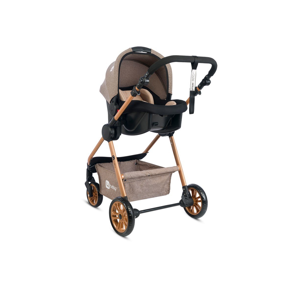 Kahverengi Bebek Arabası 4 Baby Comfort Gold | Mutlu Bebe