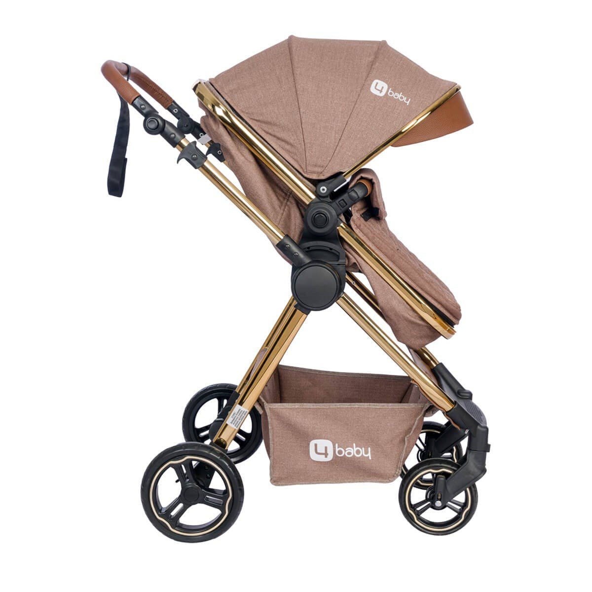 4 Baby Safran Bronz Premium Travel Sistem Bebek Arabası | Mutlu Bebe