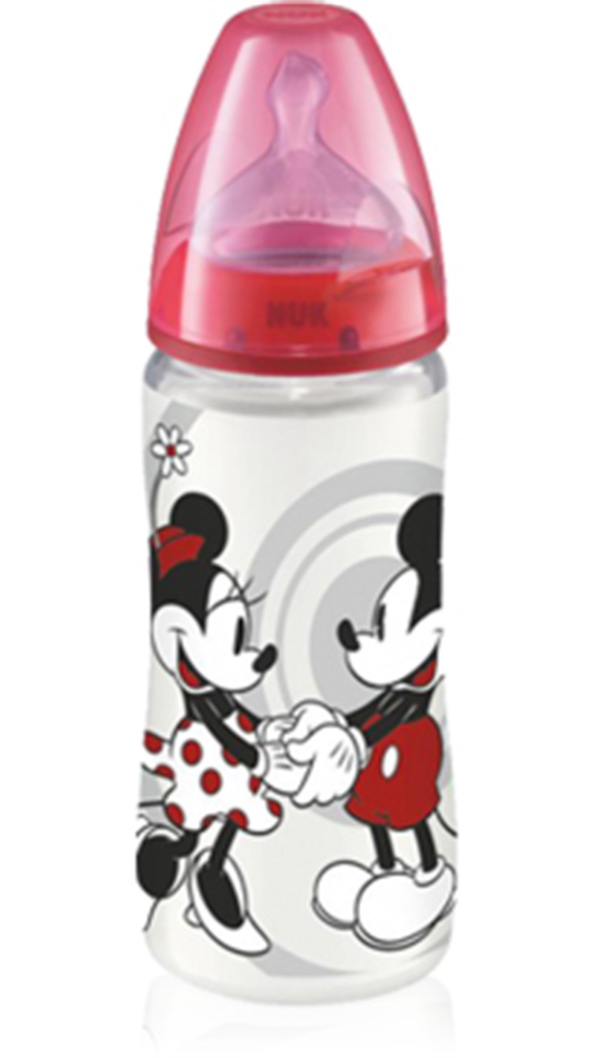 NUK First Choice Disney Mickey 300ml PP Biberon Kırmızı