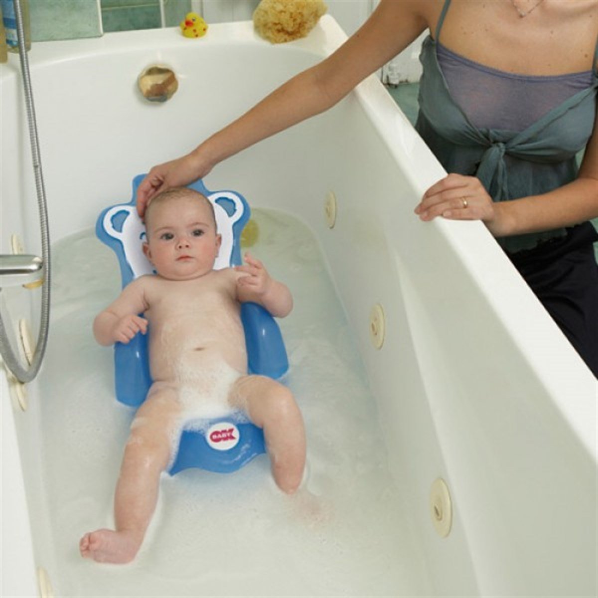 Ok Baby Monkey Bebek Banyo Küvet Aparatı Mavi