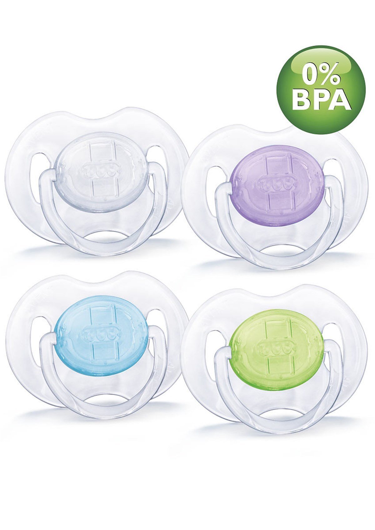 Philips Avent 0% BPA Yalanci Emzik 6-18 ay Şeffaf 2'li Beyaz