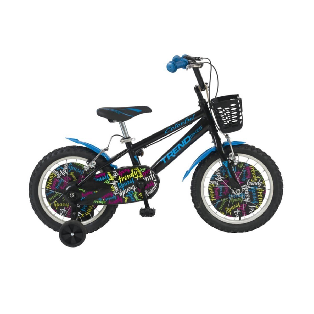 Trend Bikes Colorful 16 Jant 4-6 Yaş Çocuk Bisikleti Mavi | Mutlu Bebe