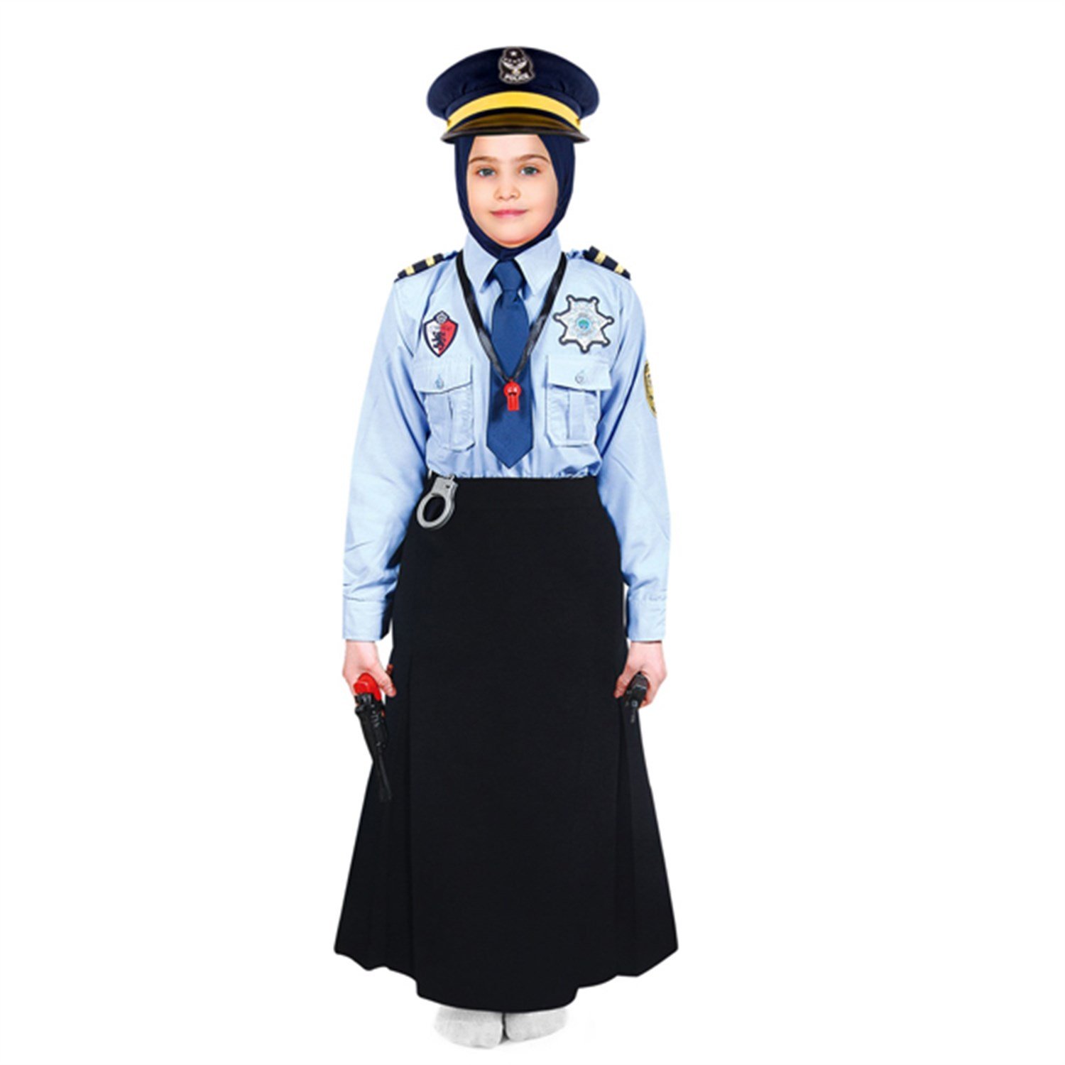 Polis Kız Çocuk Kostümü Etekli - KostümPartim®