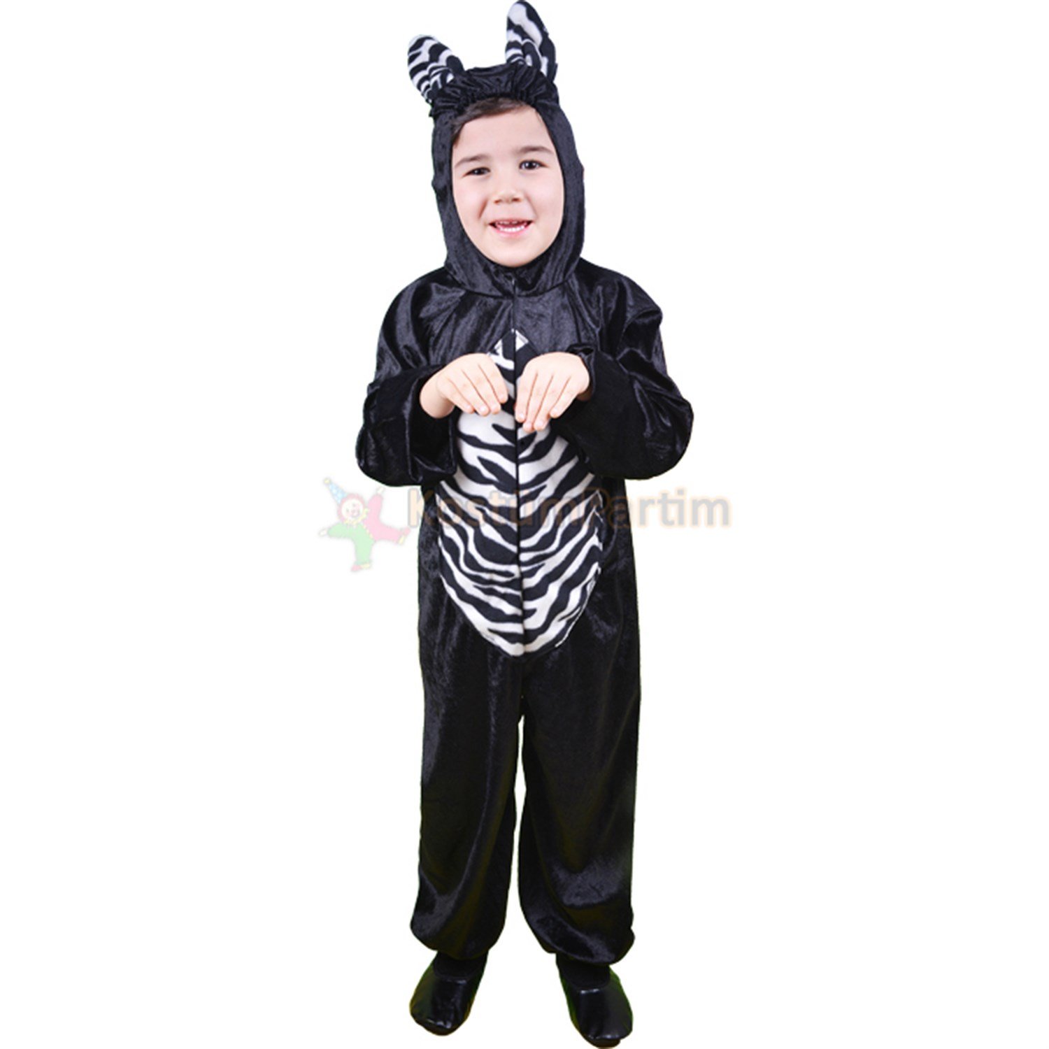 Kara Kedi Kostümü Çocuk Siyah - KostümPartim®