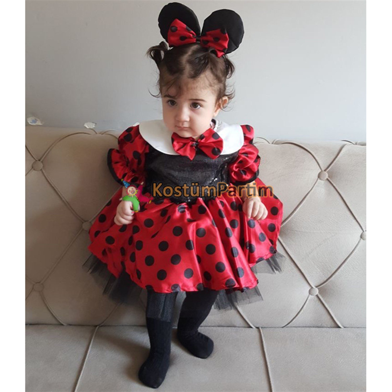 Minnie Mouse Kostümü Çocuk Kırmızı - KostümPartim®