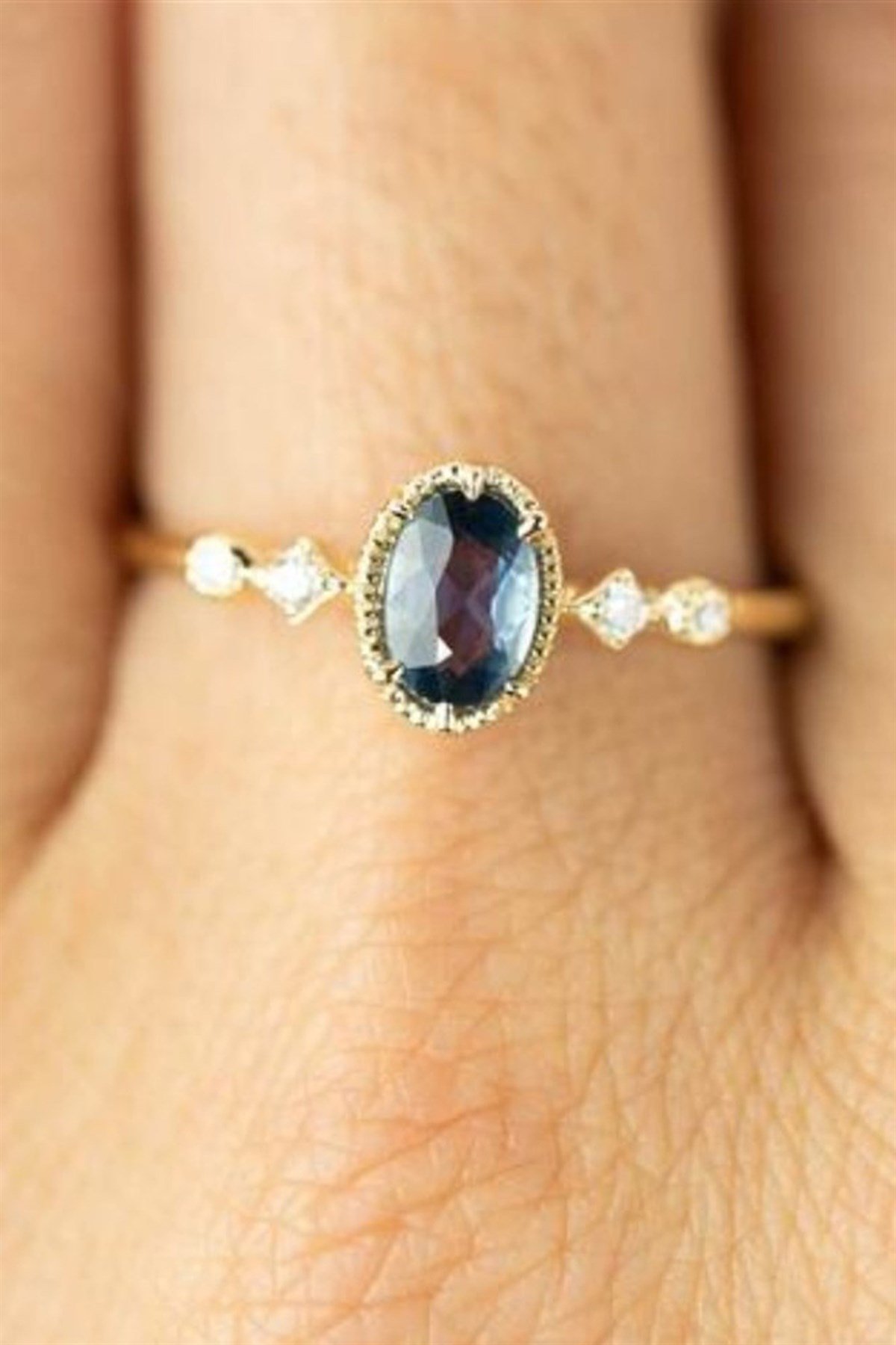 Dark blue sales topaz