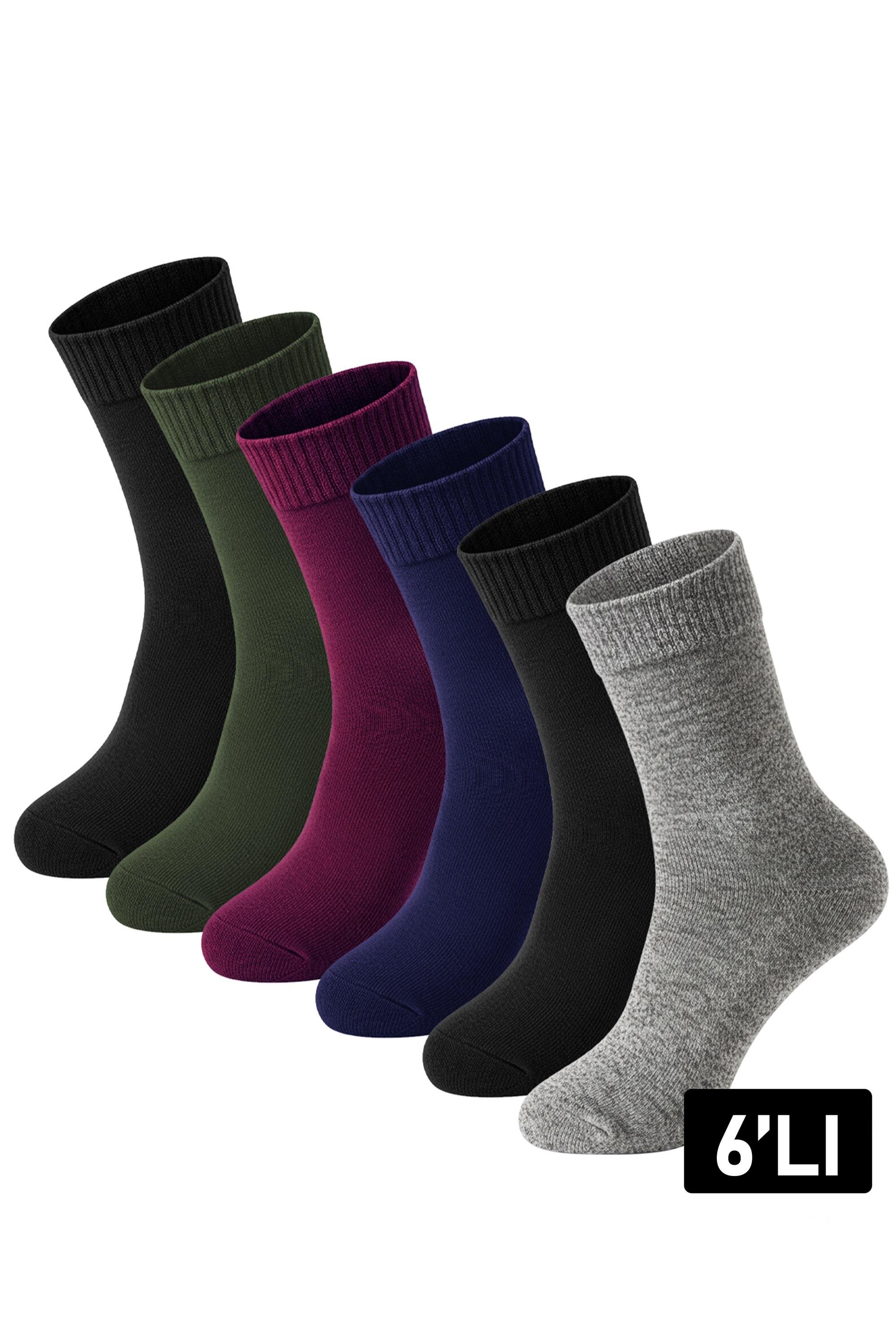 Kadın Koyun Yünü Çorap 6lı Lambswool | ÖTS İç Giyim