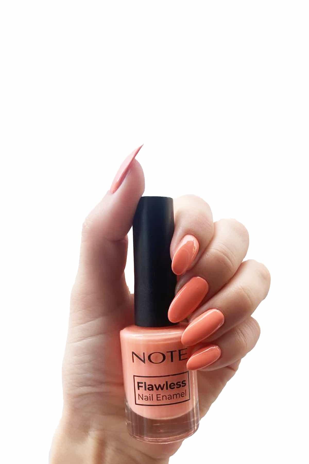 Note Nail Flawless Oje 24 Coral Line - Turuncu| Note Cosmetique