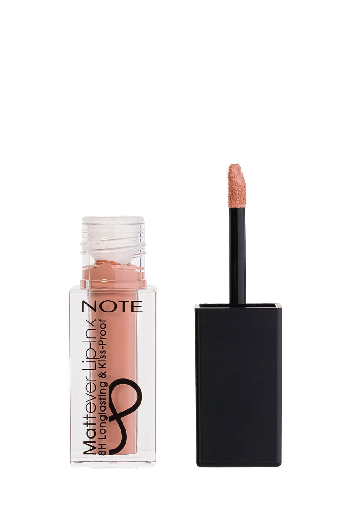 Note Mattever Lip-Ink Mat ve Kalıcı Likit Ruj 04 Peach Rose - Nude | Note  Cosmetique