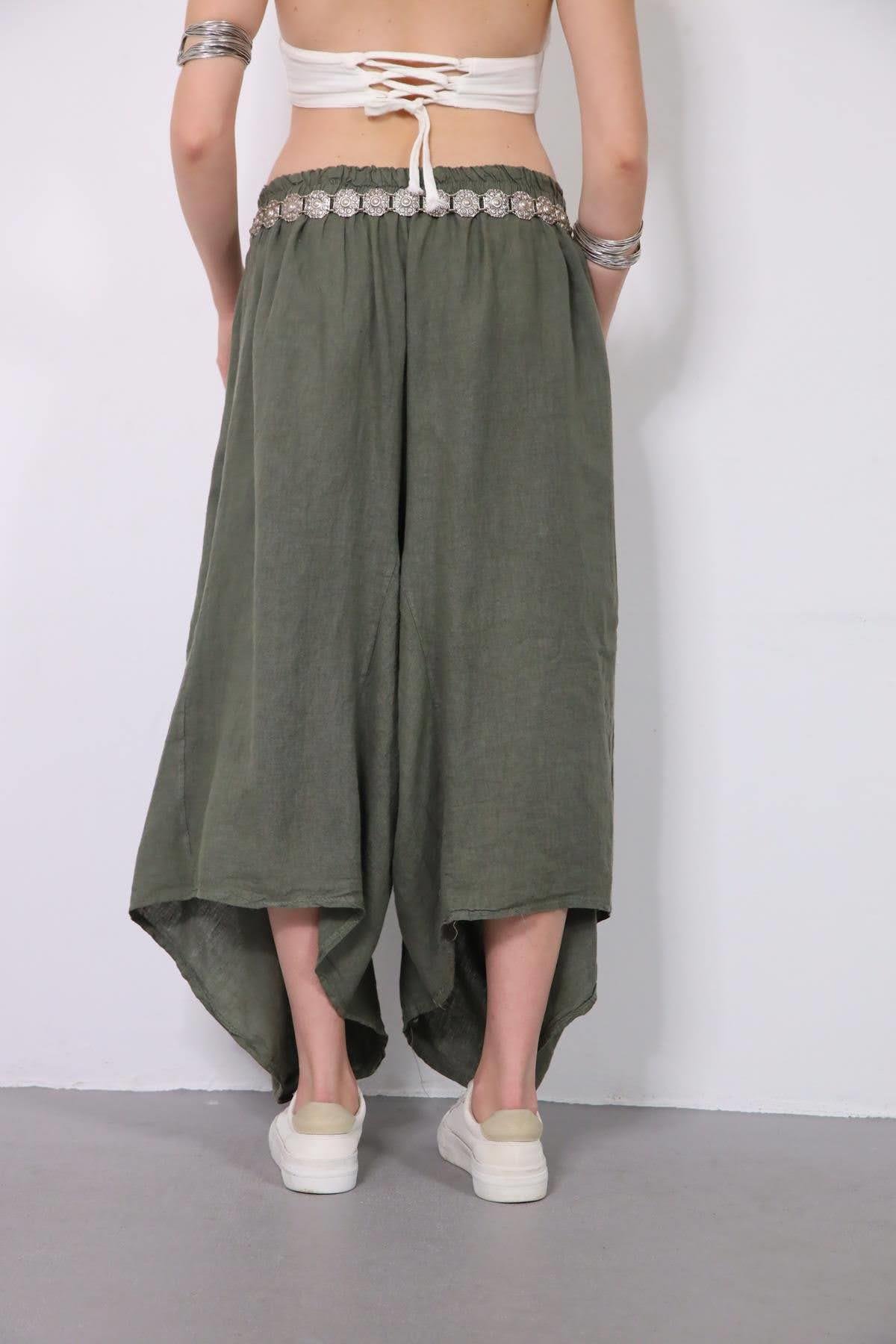 Linen Harem Pants