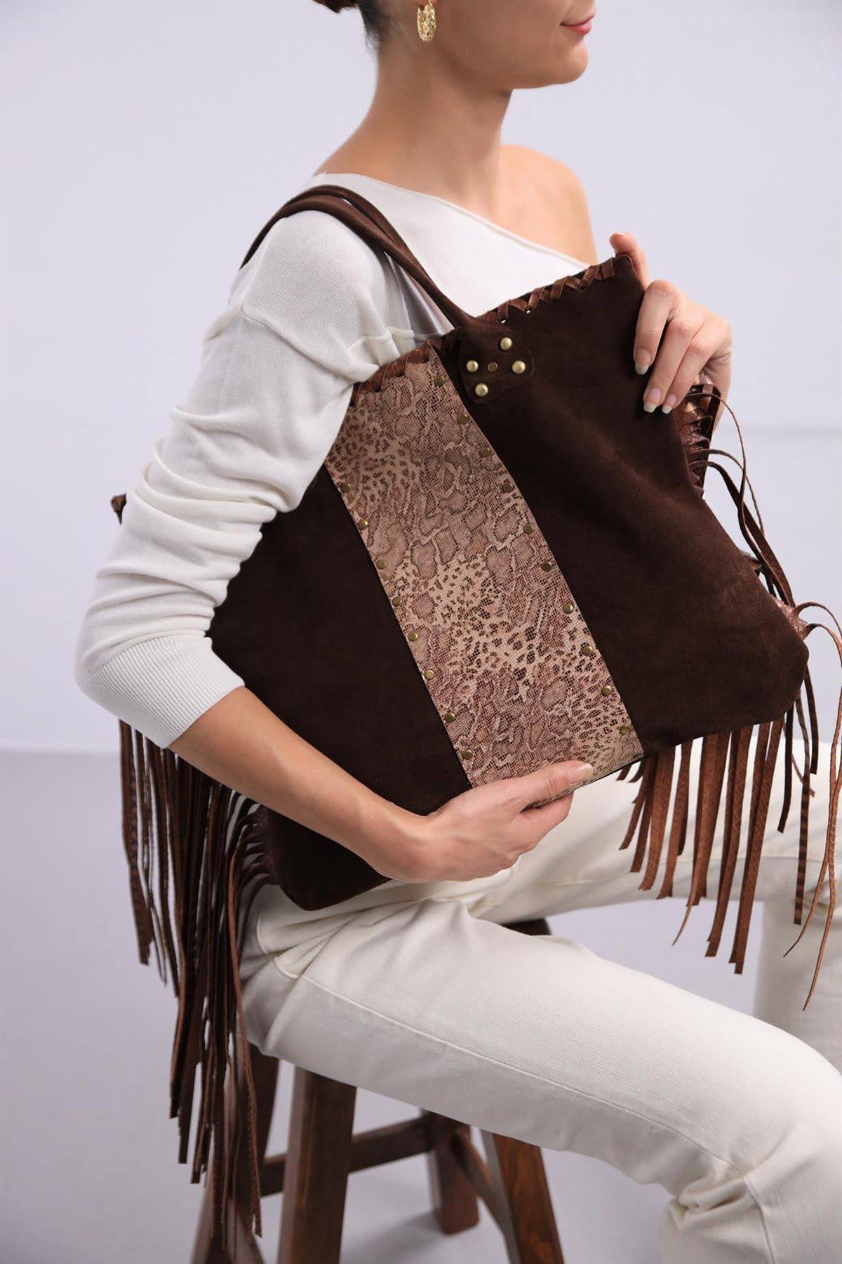 Big brown purse online