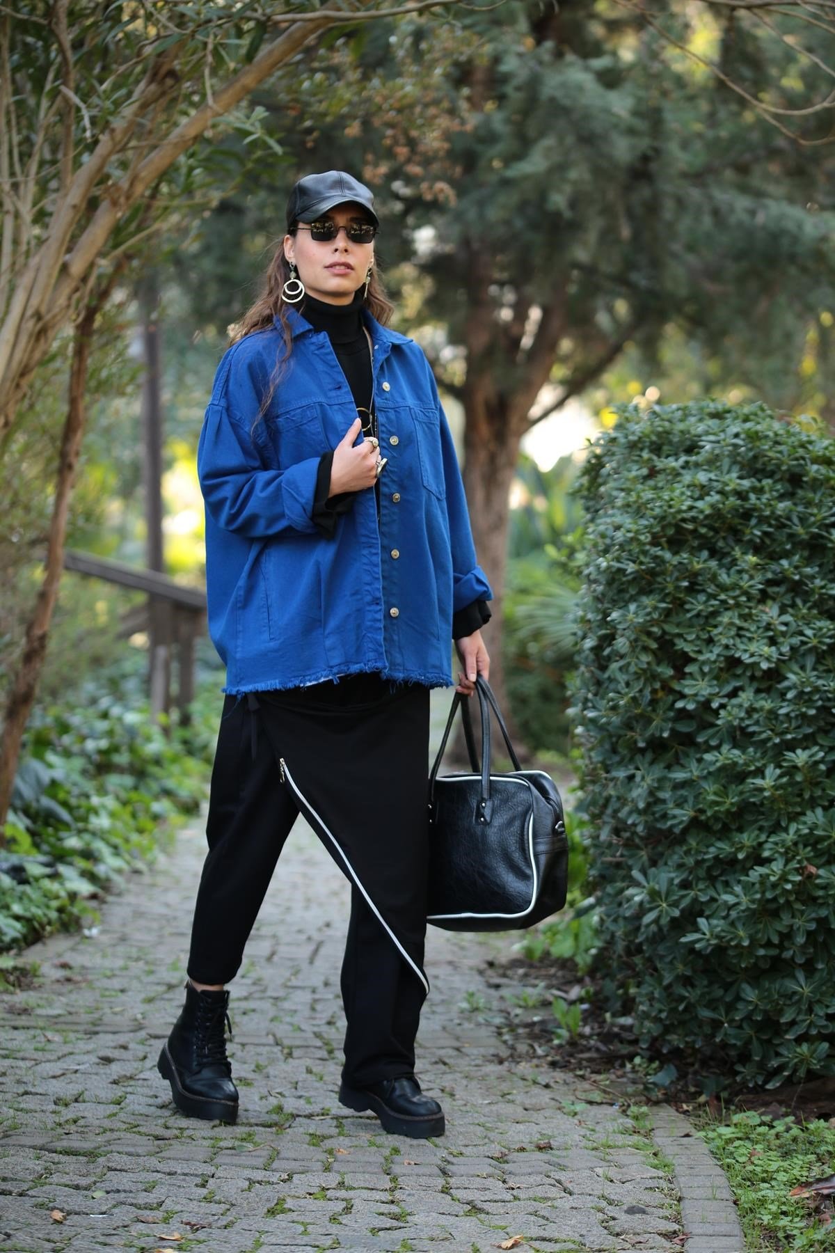 Blue tassel cheap jacket