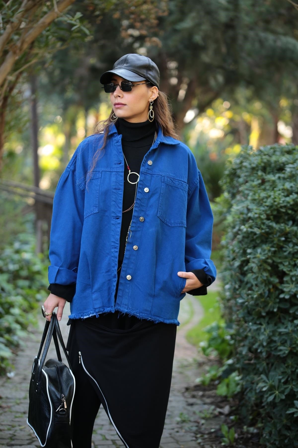 Blue tassel jacket cheap