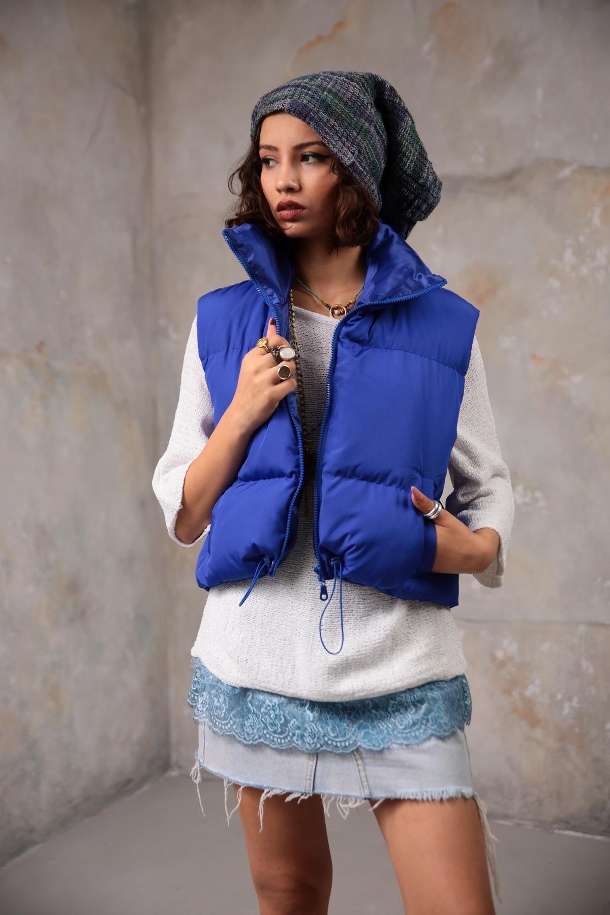 Purple on sale puffy vest