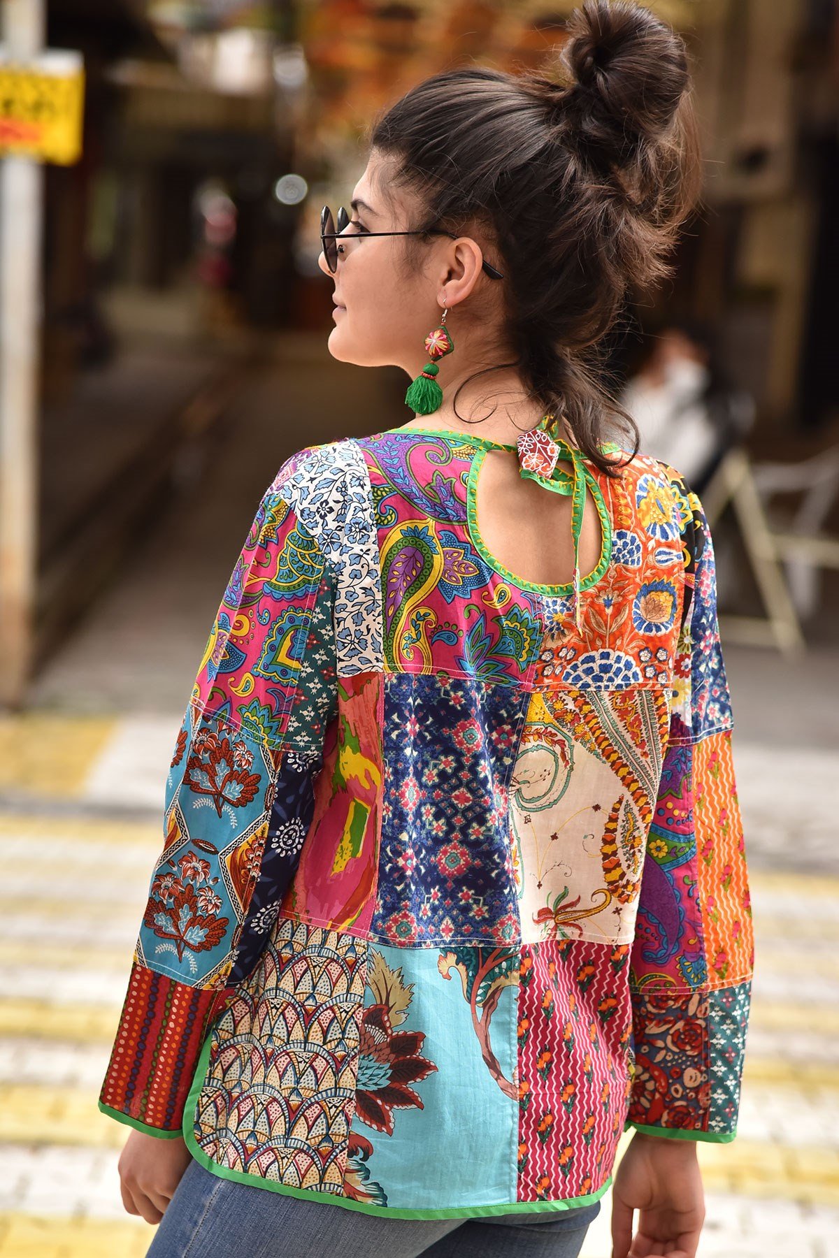 İşlemeli Patchwork Bluz - Şaman Butik - Bohem Giyim ve Aksesuar | Kadın &  Erkek
