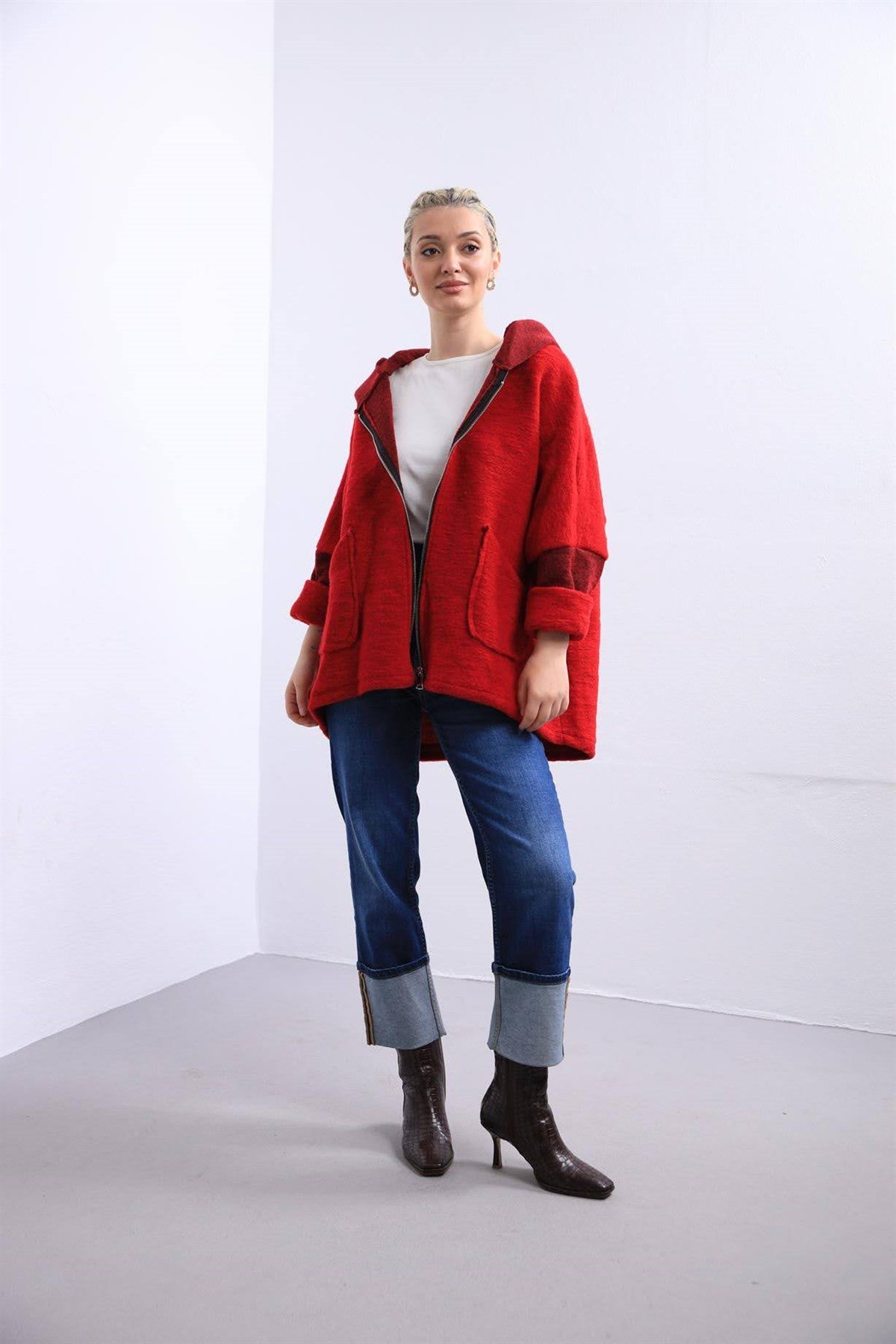 Red sales short coat