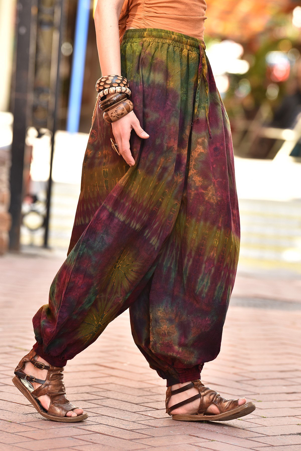 Hippie Clothes Bohemian Clothes Harem Pants Brown Hippie Pants