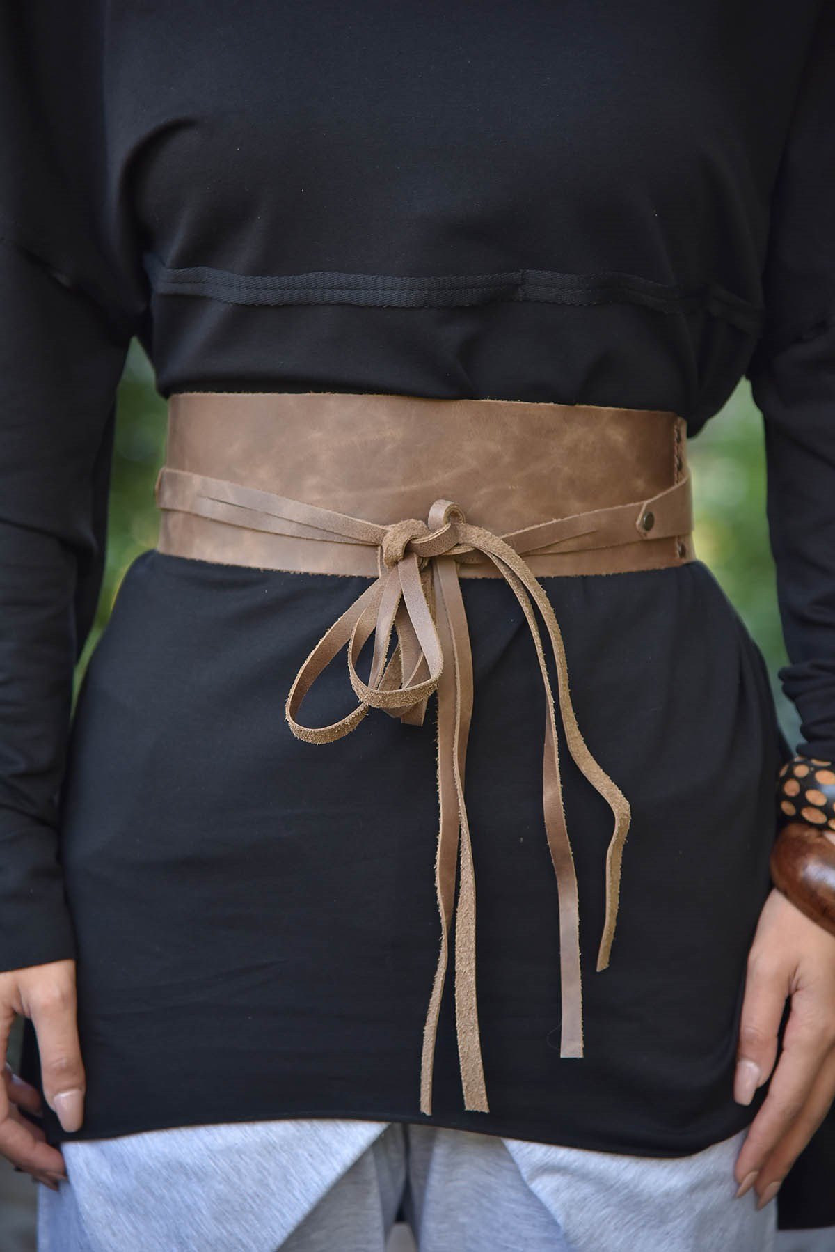 Kahverengi Bağlamalı Deri Kemer - Şaman Butik - Bohem Giyim ve Aksesuar |  Kadın & Erkek