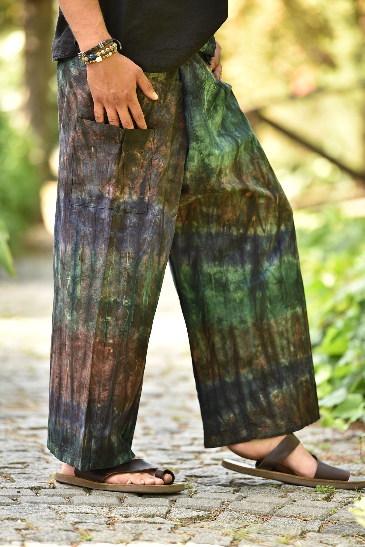 Mavi Batik Desenli Thai Pantolon - Şaman Butik - Bohem Giyim ve Aksesuar |  Kadın & Erkek