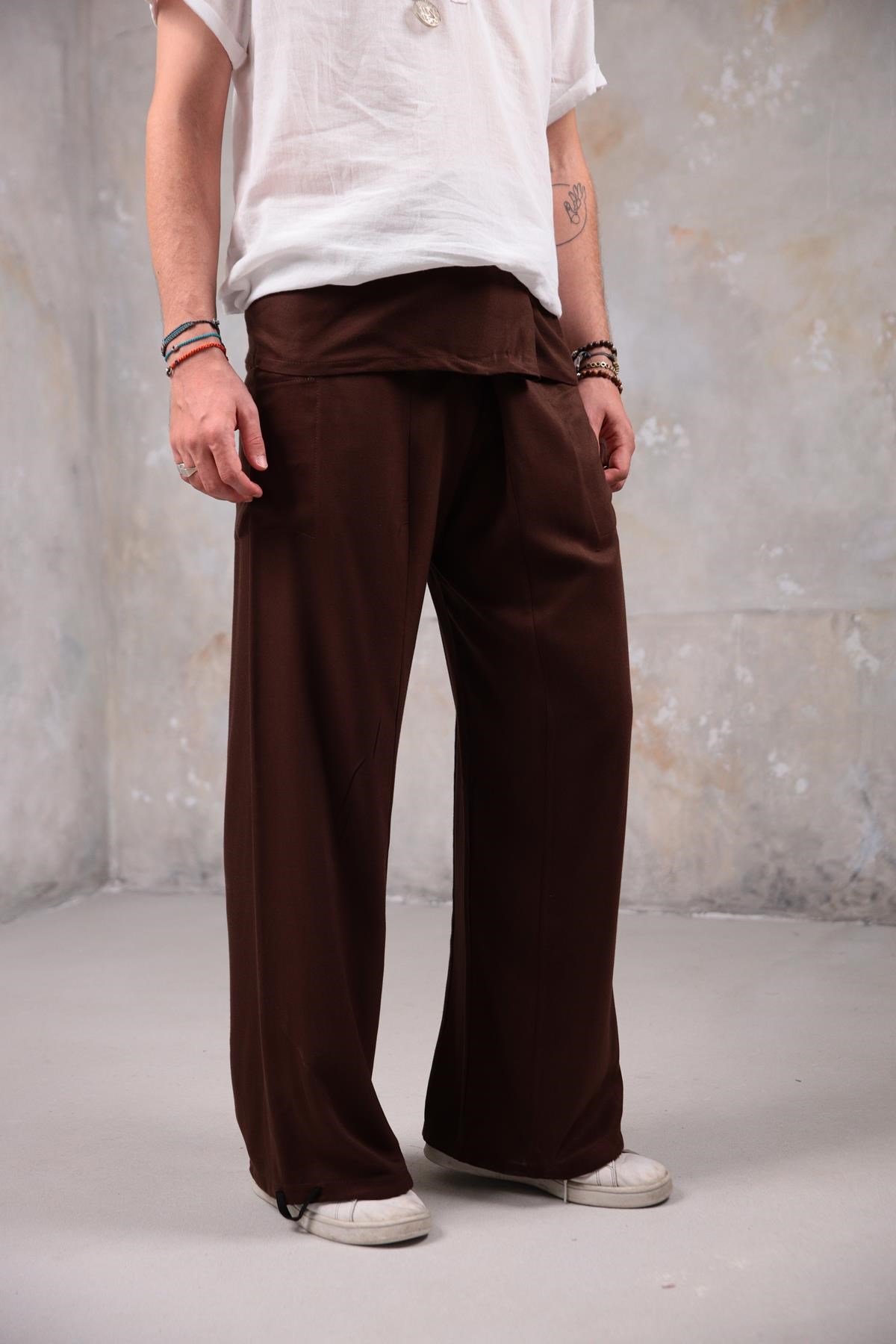 Brown Fisherman Pants