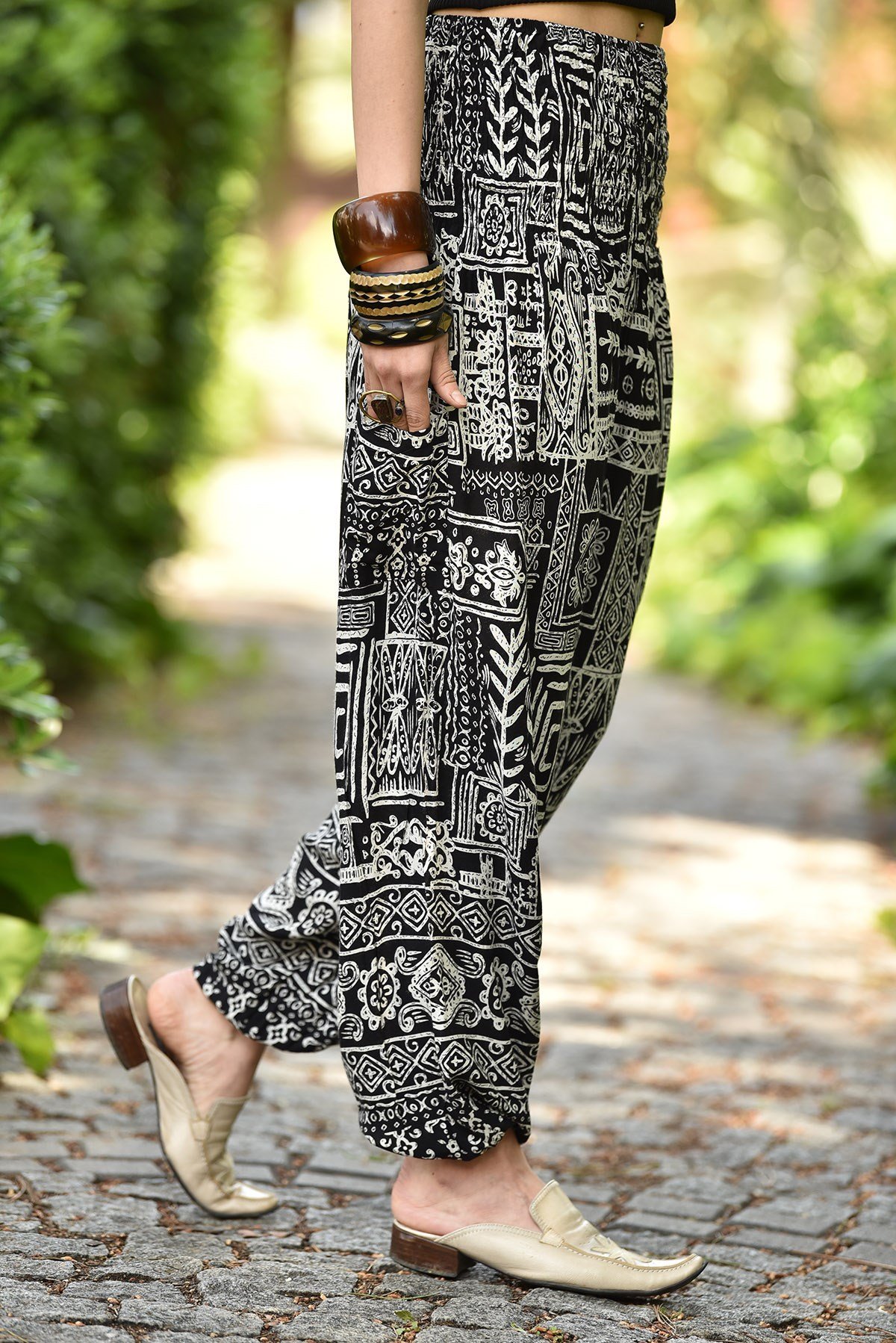 Patterned pants cheap boho