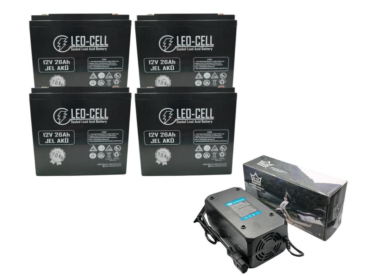 LEO-CELL 12V 26 AH Japon Teknolojisi 7 KG Elektrikli Motorsiklet